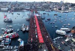 Türkiye, Gazze için ayakta! 520 bin kişi Galata Köprüsü'nde haykırdı: 'Sinmiyoruz, susmuyoruz'