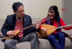 Japon sanatçıdan bağlama tutkusu: 12 bin 500 kilometre yol aşıp Türkiye’ye geldi