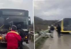 İstanbul'da İETT otobüsü kaza yaptı! Ekipler bölgede