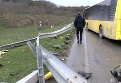 İstanbul’da yolcu otobüsü kazası! 2 kişi yaralandı