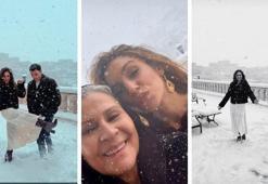 Uzak Şehir'e kar yağdı! Tarihi manzarada kartpostallık kareler