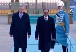 Cumhurbaşkanı Erdoğan, Malezya Başbakanı Enver İbrahim’i resmi törenle karşıladı