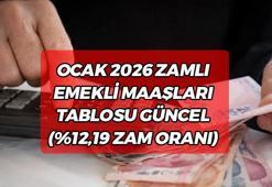 OCAK 2026 ZAMLI EMEKLİ MAAŞLARI TABLOSU GÜNCEL (%12,19 ZAM ORANI) | Emekli maaşı ne kadar oldu 2026 son dakika, memur emeklisi zammı belli oldu mu? Bağ-Kur, SSK (4A, 4B, 4C) zamlı emekli aylığı hesaplama
