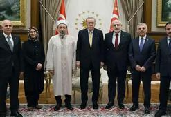 Cumhurbaşkanı Erdoğan, Diyanet İşleri Başkanı Safi Arpaguş ve heyetini kabul etti