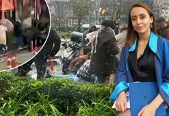 İstanbul'da şiddetli fırtınada devrilen tabelanın altında kalan genç kadın beyin kanaması geçirdi