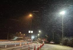 Edirne'de kar yağışı başladı