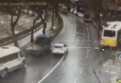 Esenler’de otoparka giren İETT otobüsünün kaza görüntüleri ortaya çıktı