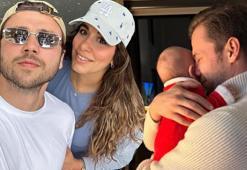 Yürüyüş yaptılar! Tolga Sarıtaş'tan aile pozları