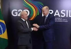 Cumhurbaşkanı Erdoğan Brezilya Lideri Lula da Silva ile görüştü