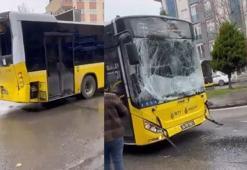 Sancaktepe’de sabah saatlerinde İETT kazası: Yaralılar var