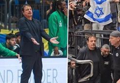 Ergin Ataman'a İsrail’de çirkin provakasyon! 'Görevliler müdahale etmedi'