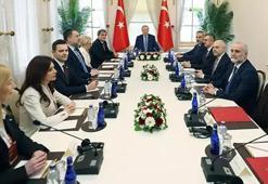Cumhurbaşkanı Erdoğan, Balkan Barış Platformu temsilcisi ülkelerin bakanlarını kabul etti