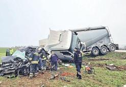 Beton tankeri dehşet saçtı