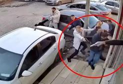 Hastane önünde dehşet anları! Silahlı çatışma kameralara yansıdı: 1 ölü, 4 yaralı
