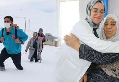 Karlı patikalarda şifa yolculuğu: Didem doktor, eksi 30 derecede hastalarına yürüyerek ulaşıyor