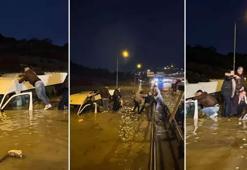 Aydın’da minibüs suya gömüldü, 20 yolcu böyle kurtarıldı