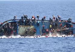Libya açıklarında 55 kişiyi taşıyan göçmen teknesi alabora oldu!