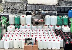 Yer altında sahte içki imalatı