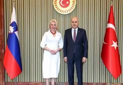 TBMM Başkanı Kurtulmuş, Slovenya Meclis Başkanı Zupančič ile görüştü