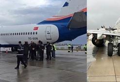 Antalya'da kalkış öncesi korku dolu anlar! Uçağın tekerlekleri fırladı