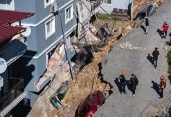 İzmir’de istinat duvarı çöktü! Mahalleli sokağa döküldü