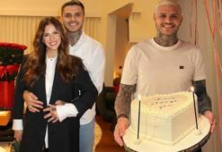 Mauro Icardi yeni yaşını kutladı! Pastadaki yazı dikkat çekti