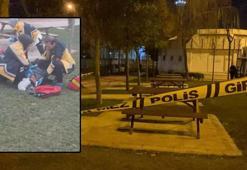 Parkın ortasında dehşet anları! Cani koca önce eşine sonra kendine sıktı