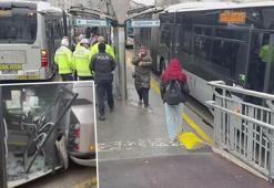 Avcılar'da iki metrobüs çarpıştı: 5 yaralı