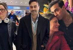 Milano’dan dönüş! Serenay Sarıkaya ve Mert Demir Türkiye'ye el ele döndü