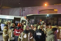 Beşiktaş’ta kaza! İETT otobüsü ile servis minibüsü çarpıştı: Yaralılar var