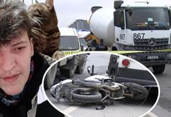 Feci kaza! Önce minibüse çarptı, sonra beton mikserinin altında kaldı