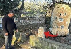 200 yıllık adak taşı çalındı! Muhtar hırsıza uyarıda bulundu: 'Alan hayır görmez'