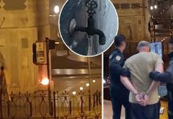 İstanbul'un göbeğinde tarihe 'ateş' düştü! 3 asırlık çeşmeyi ısınmak için yaktı