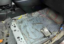 Satın alınan araçta yasa dışı düzenek! Alt kısmı ‘zulaya’ çevrilmiş