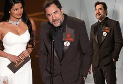 Javier Bardem Oscar'a damga vurdu! 'Savaşa hayır'