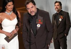 Javier Bardem damga vurdu! Oscar töreninde 'Özgür Filistin' dedi, salon alkışladı