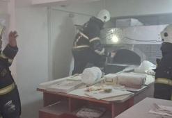 Pide salonunda korkutan patlama! Ortalık bir anda savaş alanına döndü