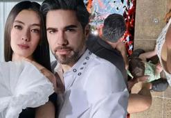 Kadir Doğulu ve Neslihan Atagül aile tatilinde! Minik Aziz sosyal medyayı mest etti