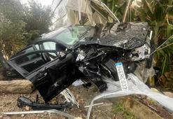 Aynı noktada 3 günde ikinci kaza! Otomobiliyle muz serasına daldı
