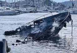 Bodrum'da 7 lüks yat battı
