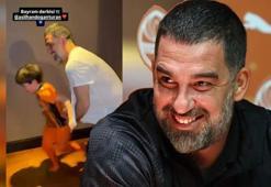Arda Turan ve oğlundan maç keyfi! 'Bayram derbisi'