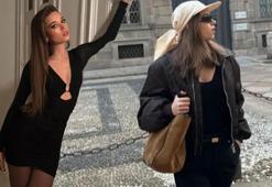 Milano sokakları Afra Saraçoğlu'nun güzelliğiyle sallandı!