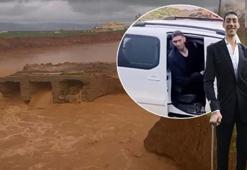 Mardin’de sel manzarası! Köprü yıkıldı, 'dünyanın en uzun adamı' mahsur kaldı