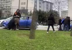 Pendik’te ‘ejderha kadınlar’ kavgası! Çocukların gözü önünde birbirlerine girdiler