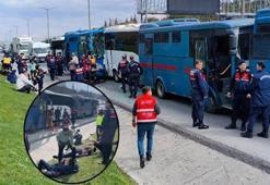 Bağcılar'da 4 cezaevi sevk aracı kaza yaptı, 6 jandarma yaralandı