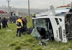 Samsun'da otobüs kazası: 9'u öğrenci, 11 kişi yaralandı