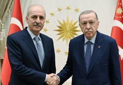 Cumhurbaşkanı Erdoğan, TBMM Başkanı Kurtulmuş ile görüştü