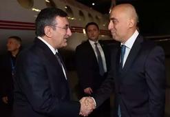 Cumhurbaşkanı Yardımcısı Yılmaz Bakü'ye geldi