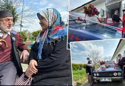 86 yaşındaki adamdan 55 yıllık eşine unutulmaz sürpriz! 'Vatanımı, bayrağımı, eşimi çok seviyorum!