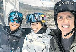 Yeni kankalar kayak keyfi yaptı